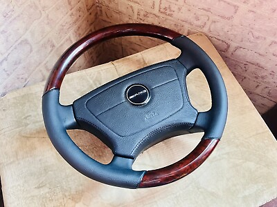 #ad AMG Mercedes Steering Wheel Wood amp; Nappa New Leather W210 W202 W140 R129 W124 $998.00