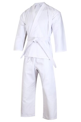 #ad Martial Arts Karate uniform lightweight kids and adult training Gi MMA Fighter $23.99
