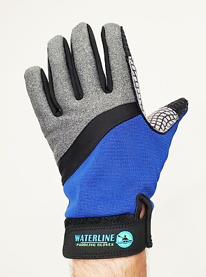 #ad Waterline Full Finger Paddling Gloves for Kayaks Canoes and SUP Paddle Boards $19.50