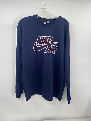 #ad Nike Air Long Sleeve Shirt Blue Size Medium Vintage Y2K $30.00
