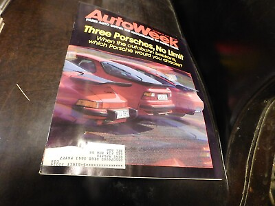 #ad AutoWeek Magazine October 27 1986 $5.49