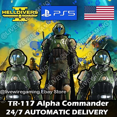 #ad 🔥HELLDIVERS 2 TR 117 Alpha Commander Twitch Drops AUTO DELIVERY PS5 USA $4.49