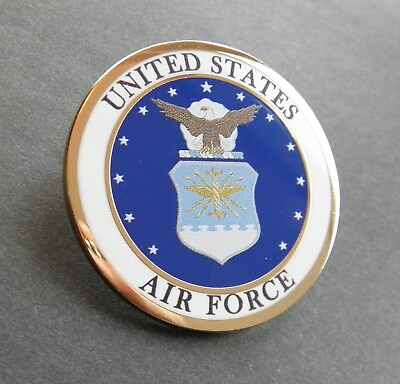 #ad US AIR FORCE USAF LARGE LAPEL PIN BADGE 1.5 INCHES USAF $6.44