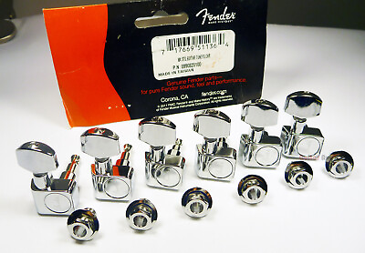 #ad Genuine Fender American Standard Chrome Peg Keys Tuners Tuning Machines $39.89