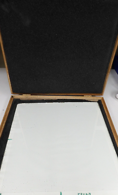 #ad 20quot; x 20quot; Glass Artifact Optical Calibration Grid Standard in case PM54 $899.98