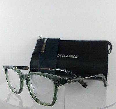 #ad Brand New Authentic Dsquared 2 DQ 5244 096 Eyeglasses Green Silver 49mm $98.39