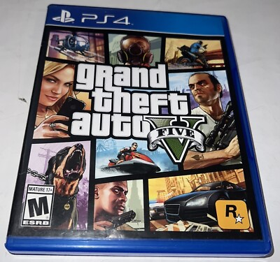 #ad Grand Theft Auto V Sony PlayStation 4 2014 PS4 Complete Map Manual Tested $17.50