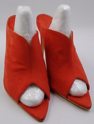 #ad Women#x27;s Ladies MACKIN J Orange Heel Shoes Size 9 $19.99