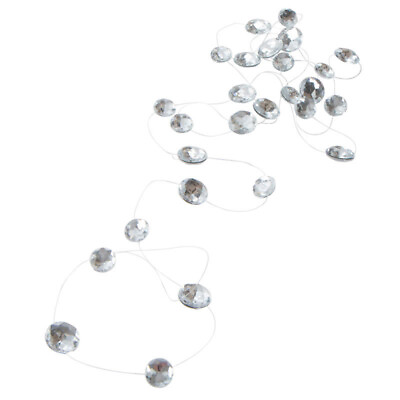 #ad 144quot; of Clear Acrylic Decorative Round Gem Garland $27.90