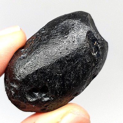#ad Black tektite oval meteorite natural rough indochinite stone Thailand space rock $58.50