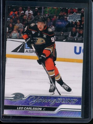 #ad Leo Carlson Young Guns 2023 24 Upper Deck Series 2 Hockey Anaheim Ducks $25.95