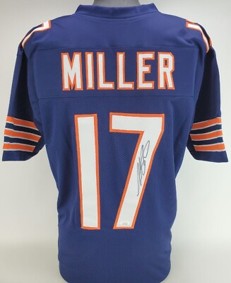 #ad #ad Anthony Miller Signed Chicago Bears Blue Red White Football Jersey w COA $59.40