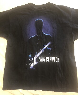 #ad #ad Vintage Eric Clapton quot;Evening of Nothing But the Bluesquot; Concert T Shirt XL Black $39.98
