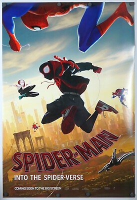 #ad Spider man Into The Spider verse original DS movie poster 27x40 MP4U $89.89