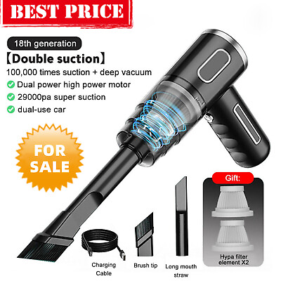 #ad New Cordless Hand Held Vacuum Cleaner Small Mini Portable Car Auto Home Wireless $12.79
