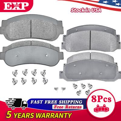 #ad For 08 12 Ford F 250 05 12 F 350 Super Duty Front amp; Rear Brake Semi Metal Pads $45.89