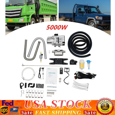 #ad Gasoline Diesel Water Heater Kit For RV Cars Heat Conduction Coolant Heating 12V $295.93