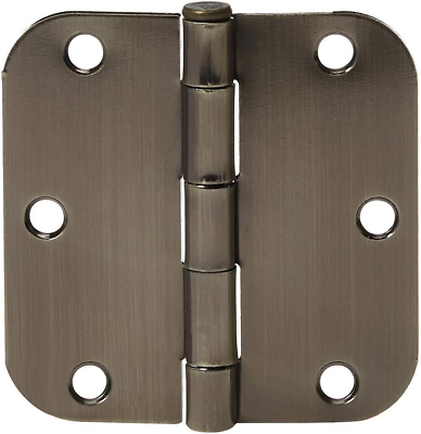 #ad Rounded 3.5 Inch x 3.5 Inch Door Hinges 18 Pack Antique Brass $23.99
