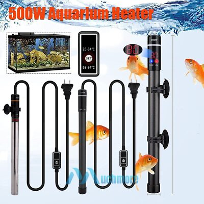 #ad Submersible 500W Smart Anti Explosion Fish Tank Heater w Thermostat Controller $28.63