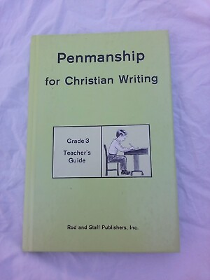 #ad Rod and Staff Penmanship for Christian Writing Grade 2 amp; 3 Teacher#x27;s Guide $5.75