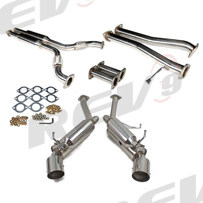 #ad REV9 FITS 350Z Z33 G35 COUPE FULL STAINLESS STEEL CATBACK EXHAUST SYSTEM SET $420.00