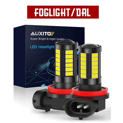 #ad 2X H11 H8 H9 High Power LED Fog Light Driving Bulb DRL Lamp 6000K White 2000LM $11.69