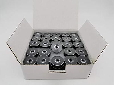 #ad Prewound Bobbin Size M M Black 75pcs per Box Plastic Sided 40S 2 Polyester fo... $31.52