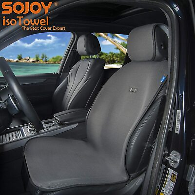 #ad Sojoy Front Car Seat Towel Cover Universal Car Seat Protector Sweat Quick Dry $21.99
