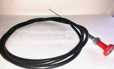 #ad Universal Stop Cable CC66 PTSTOP Red knob 72quot; Cable $15.95