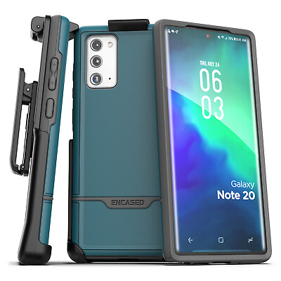 #ad For Samsung Galaxy Note 20 Belt Clip Holster Case Full Body Cover Holder Blue $17.99