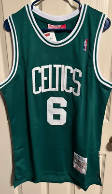 #ad Bill Russell Retro Vintage Celtics Basketball Jersey Green Replica NEW $39.99