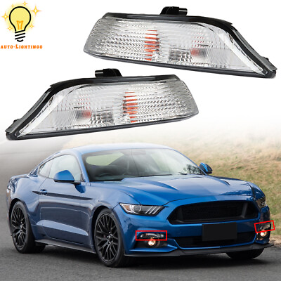 #ad Rightamp;Left Side Turn Signal Light For 2015 2017 Ford Mustang w Bulbs Park Lamp $51.05