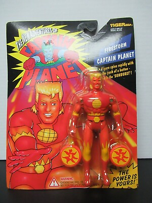 #ad 1994 Tiger Toys The New Of Adventures Captain Planet Firestorm Captain Planet $215.95