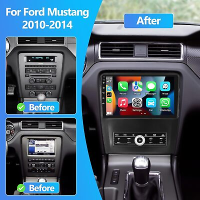 #ad 10.1quot; For Ford Mustang 2010 2014 Android 13 Car Radio Stereo Carplay GPS Navi $211.11
