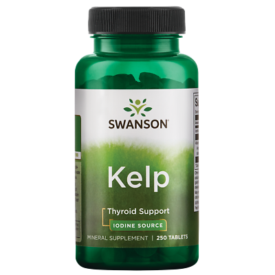 #ad Swanson Atlantic Sea Kelp Iodine Source for Thyroid Support 225 Mcg 250 Tablets $9.79