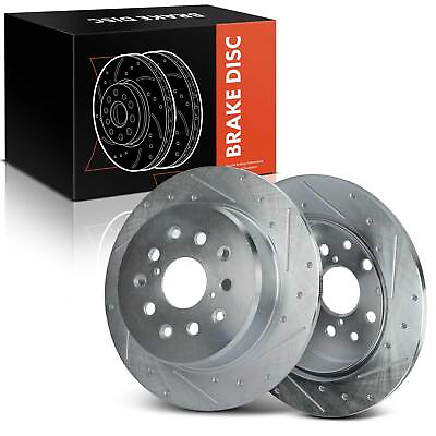 #ad 2x Drilled amp; Slotted Brake Rotors for Lexus GS300 GS400 GS430 IS300 SC430 Rear $80.99