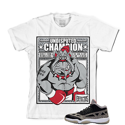 #ad Tee to match Air Jordan Retro 11 Cement Low Sneakers. Champion Tee $24.00