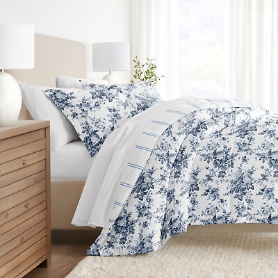 #ad Kaycie Gray Fashion 3PC Reversible Comforter Set a stylish bedding $35.69