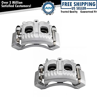 #ad New Front Disc Brake Caliper with Bracket amp; Hardware Pair for Ford Lincoln $123.07