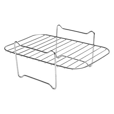 #ad Air Fryer Rack for Dual Air Fryers Airfryer Basket Tray Air Fryer Accessories $13.28