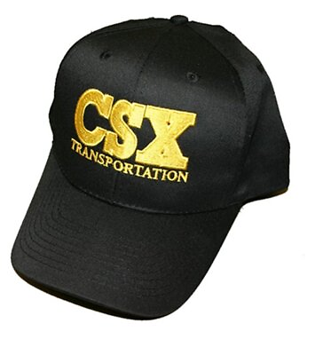 #ad CSX Transportation Embroidered Hat hat22 Black $16.99