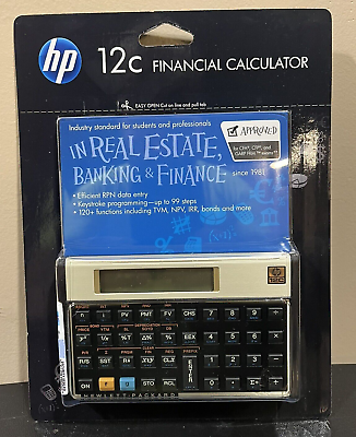 #ad HEWLETT PACKARD HP 12C FINANCIAL CALCULATOR REAL ESTATE BANKING ACCOUNTING RPN $29.99