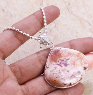 #ad Gorgeous Crazy Lace Agate 925 Silver Plated Necklace of 16quot; Ethnic $3.99