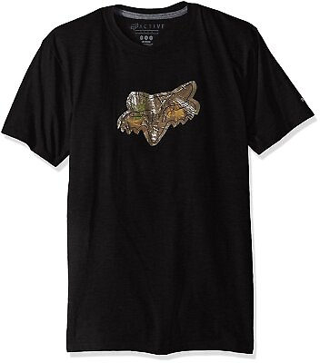 #ad Closeout Fox Racing Mens Realtree Camo Tech T Shirt Black Size Medium $11.99