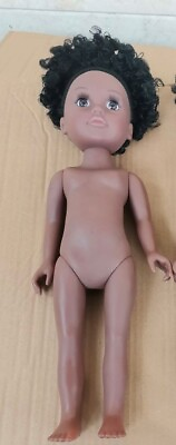 #ad Nude 18quot; African American Black Dark Skin Doll $30.00