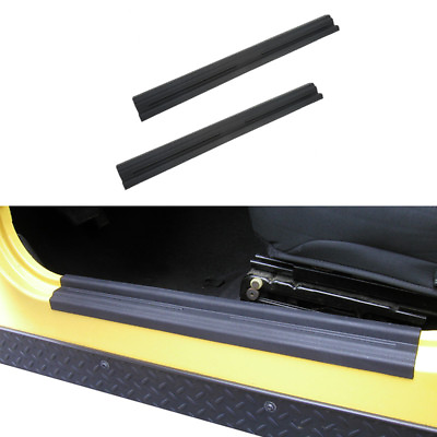 #ad Fit 1997 2006 Jeep Wrangler TJ Entry Guard Door Sill Cover Protector Scuff Plate $18.58