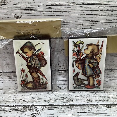 #ad Vintage Original Hummel Wooden Wall Plaques In Original Never Opened Packaging $19.99