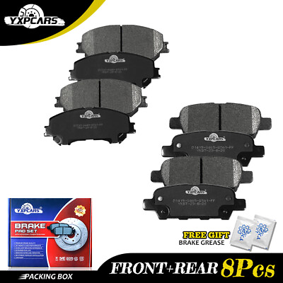 #ad Front and Rear Ceramic Disc Brake Pads Kit for 2014 2015 2016 2017 Nissan Rogue $32.39
