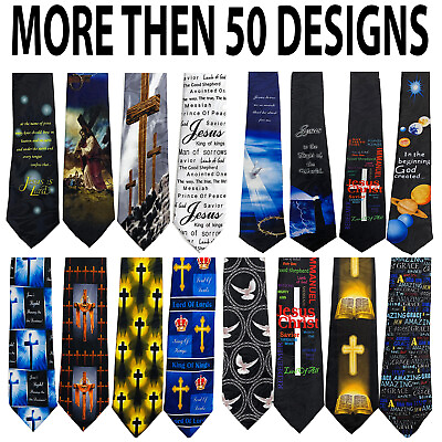 #ad Pack of 4 Steven Harris Christian Necktie Jesus Religious Neck Tie $49.99