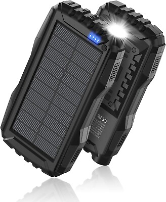 #ad Solar Charger Power Bank 42800mAh Portable Charger Power Bank External Battery $29.99